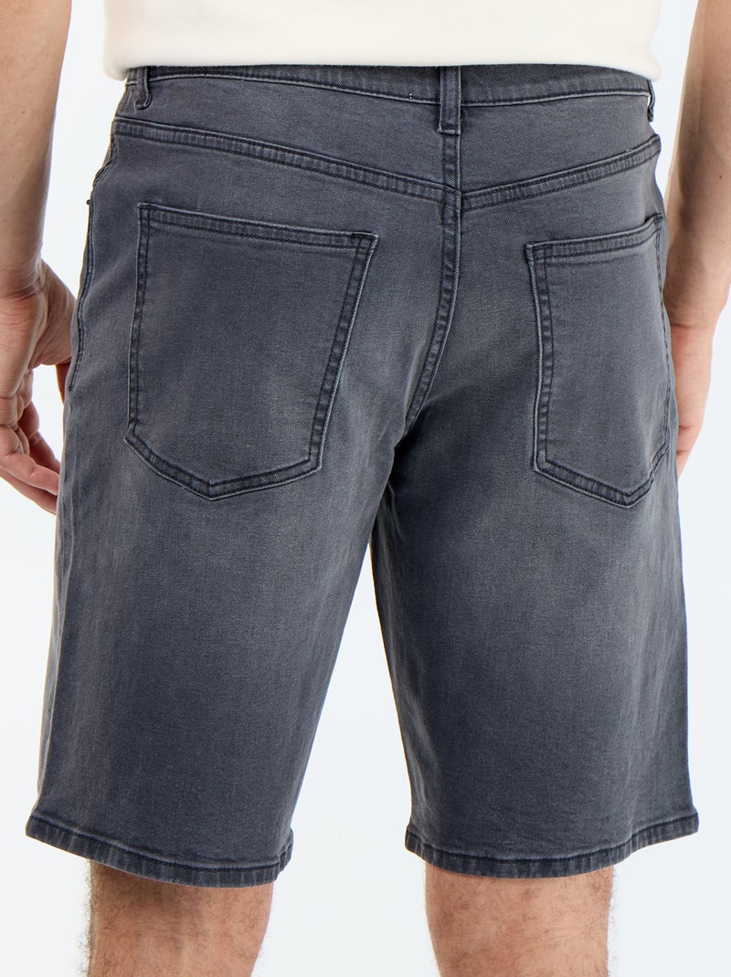 Bermuda en jean slim fit Gris - Kiabi