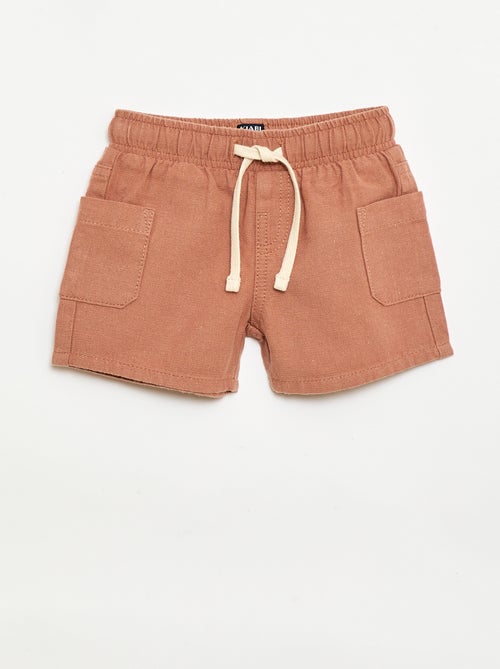 Bermuda en lin mélangé - Kiabi