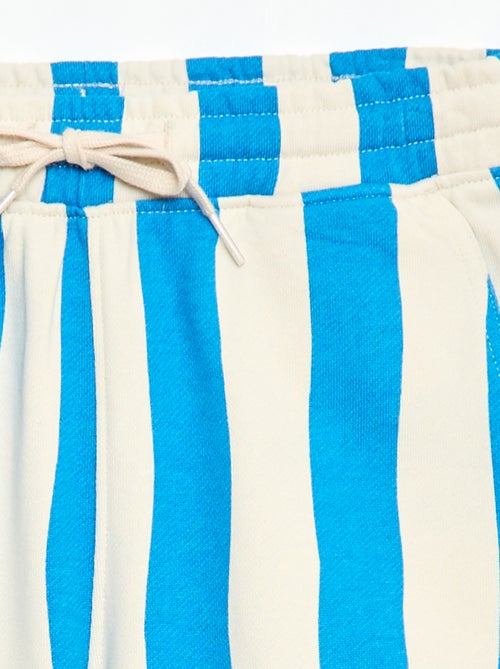 Bermuda en molleton à motif avec 2 poches - Kiabi