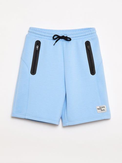 Bermuda en molleton avec poches zippées - Kiabi