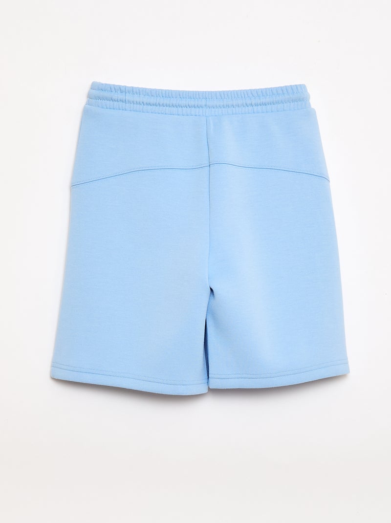 Bermuda en molleton avec poches zippées Beige - Kiabi