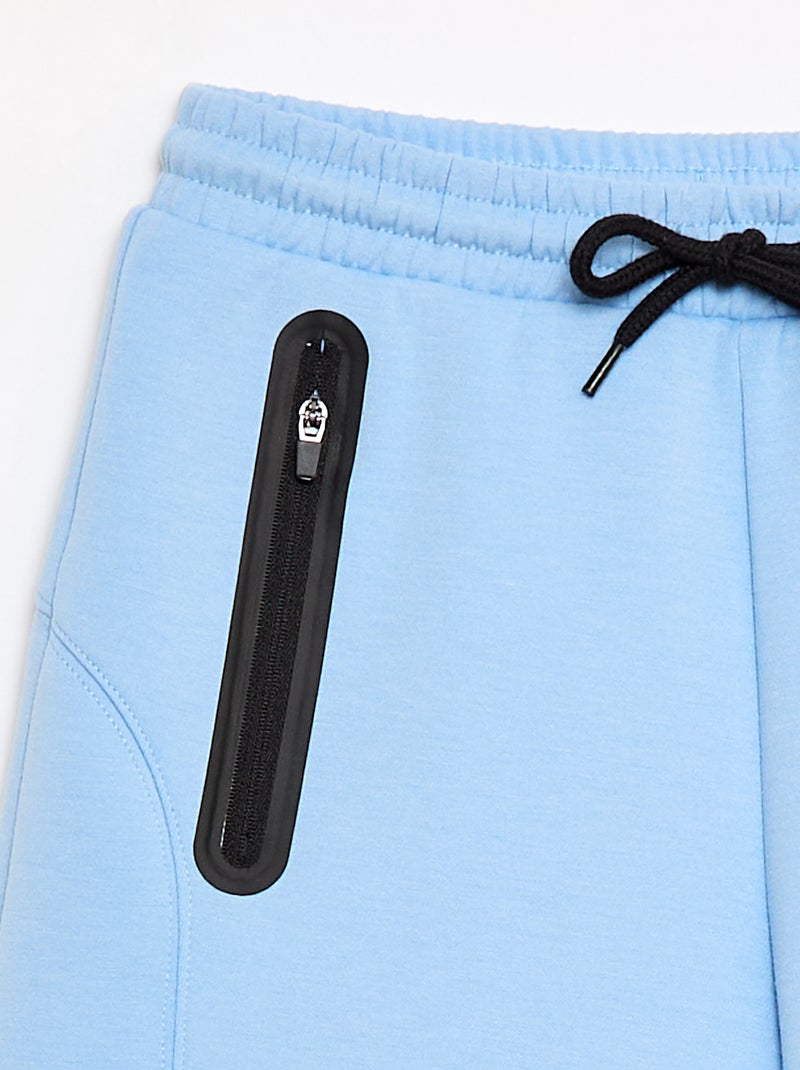 Bermuda en molleton avec poches zippées Beige - Kiabi