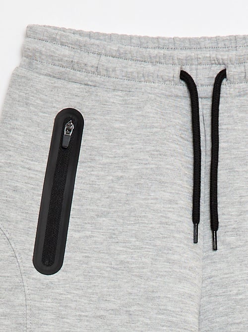 Bermuda en molleton avec poches zippées - Kiabi