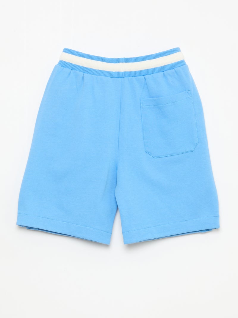 Bermuda en molleton Bleu - Kiabi