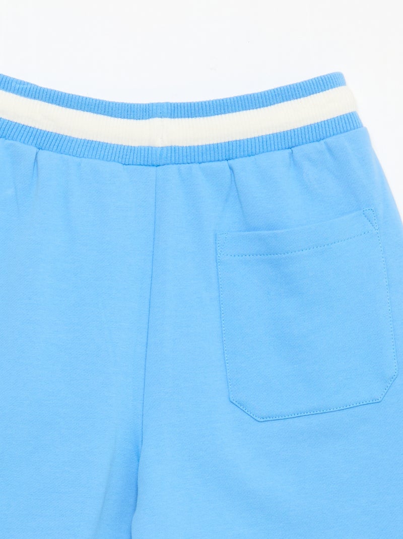 Bermuda en molleton Bleu - Kiabi