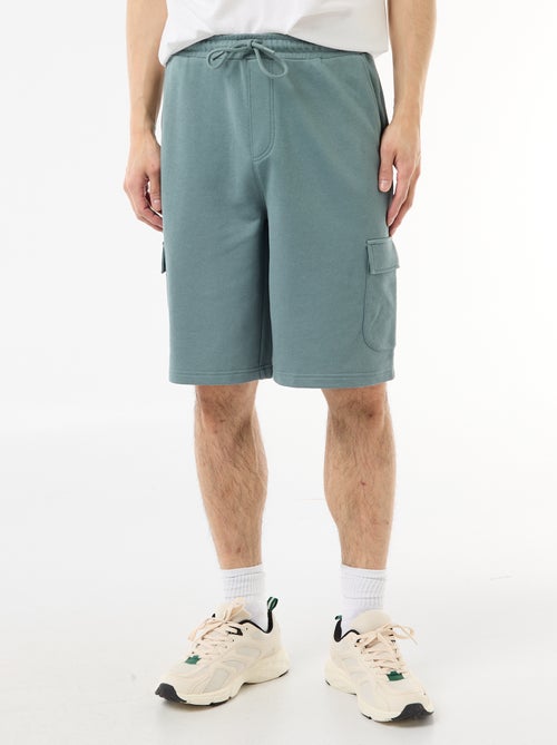 Bermuda en molleton léger avec poches à rabat - Kiabi