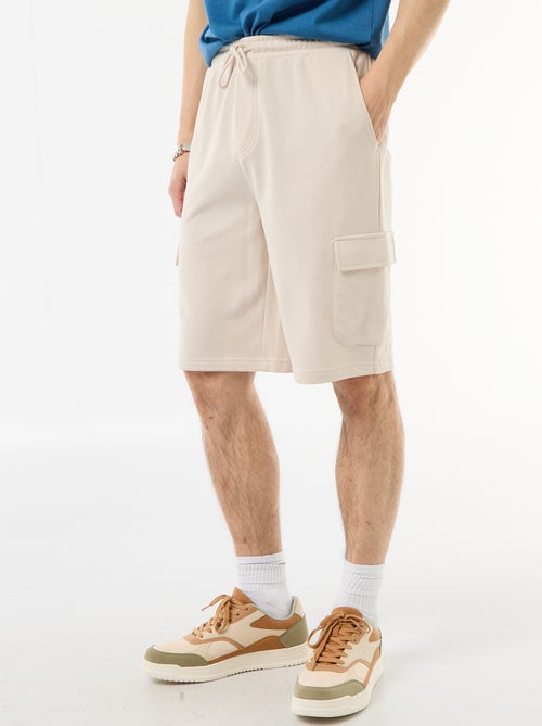 Bermuda en molleton léger avec poches à rabat - Kiabi