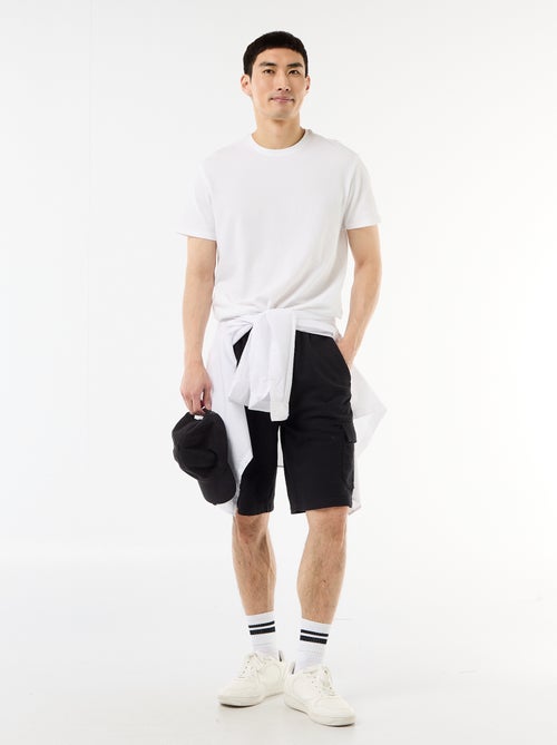 Bermuda en molleton léger avec poches à rabat - Kiabi