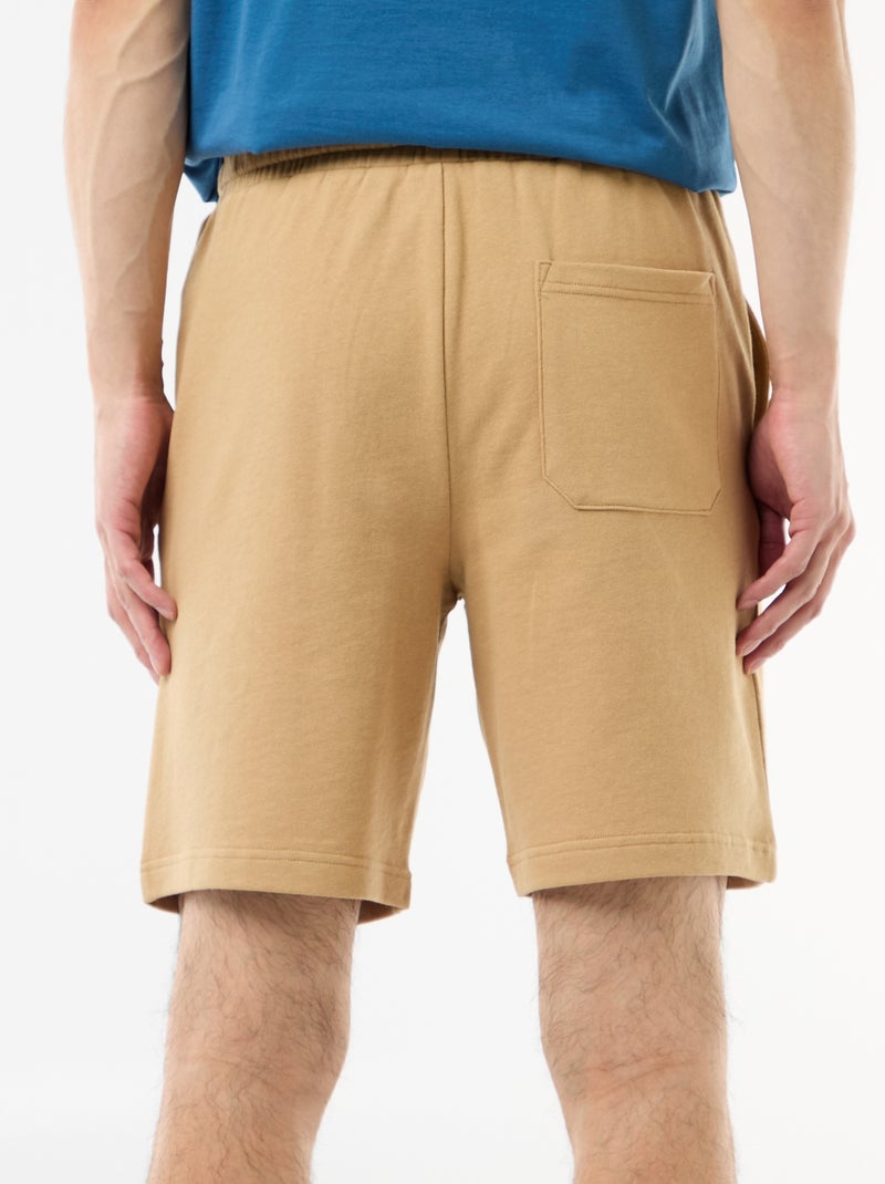 Bermuda en molleton léger Beige - Kiabi