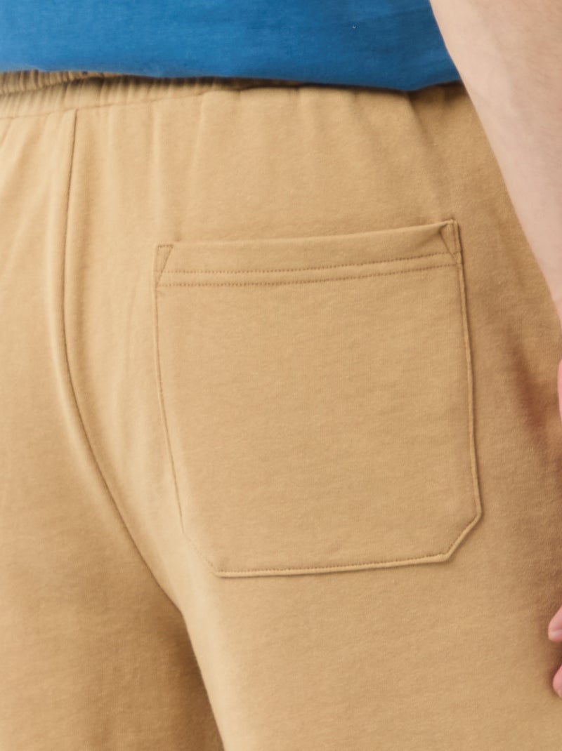 Bermuda en molleton léger Beige - Kiabi