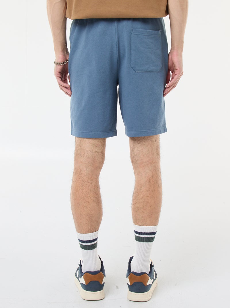 Bermuda en molleton léger Bleu - Kiabi