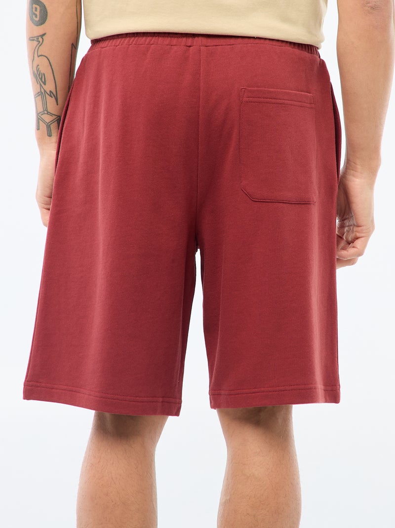 Bermuda en molleton léger Marron - Kiabi