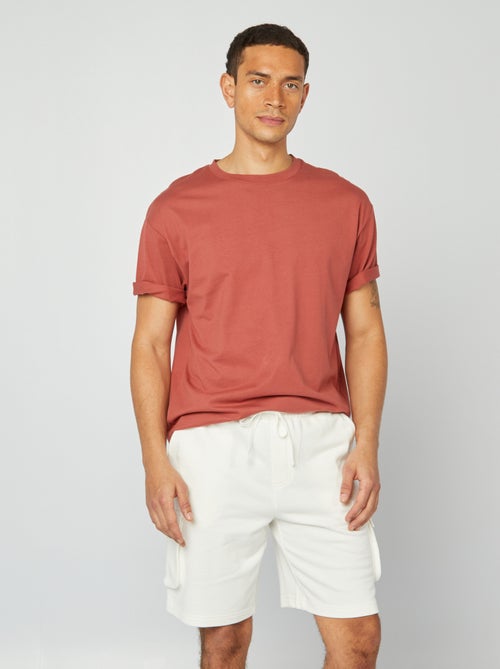 Bermuda en molleton léger multipoches - Kiabi