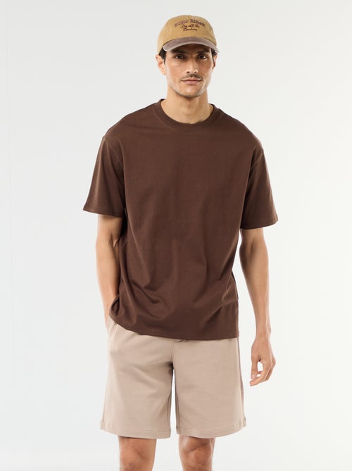 Bermuda en molleton léger uni - Kiabi