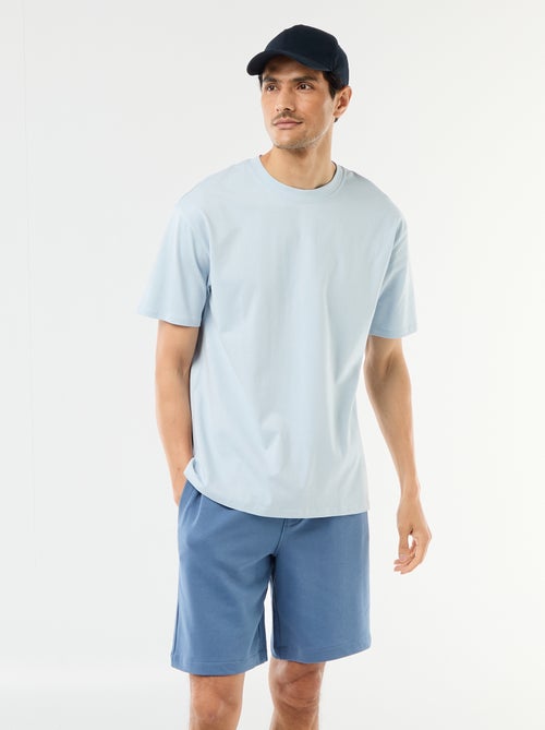 Bermuda en molleton léger uni - Kiabi