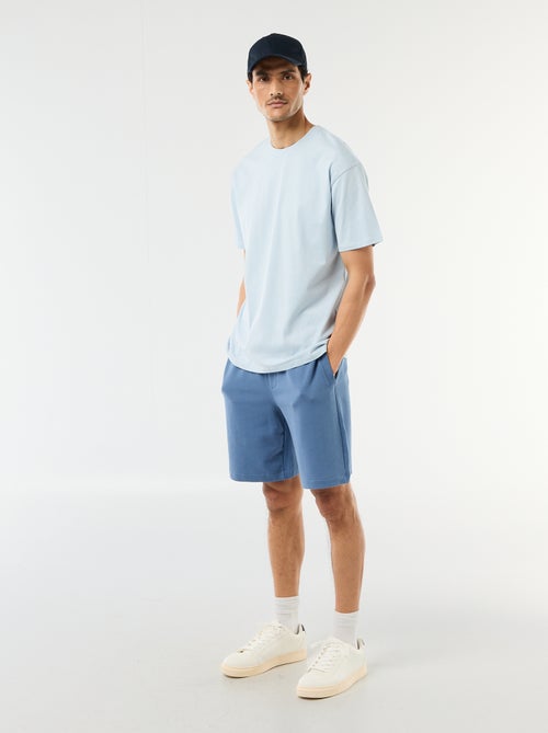 Bermuda en molleton léger uni - Kiabi
