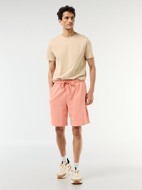 Bermuda en molleton léger uni - Kiabi