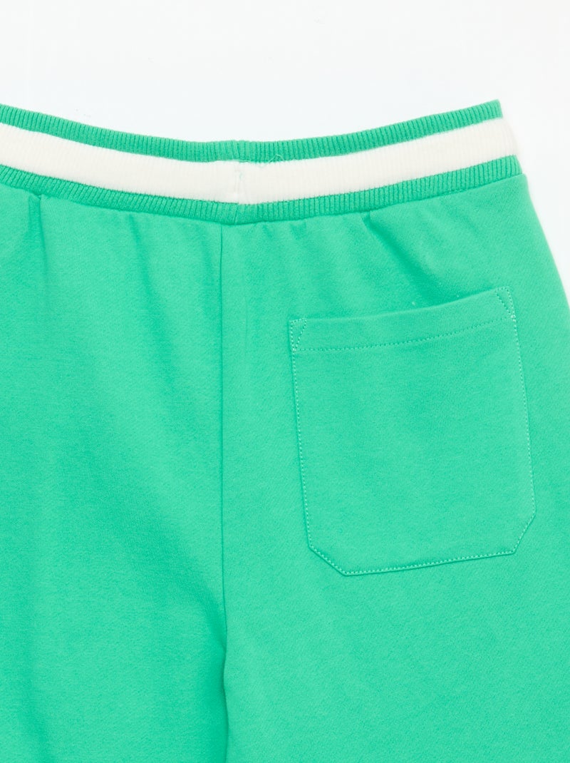 Bermuda en molleton Vert - Kiabi