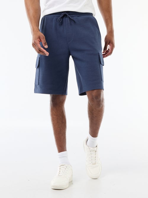 Bermuda en piqué de coton multipoches - Kiabi