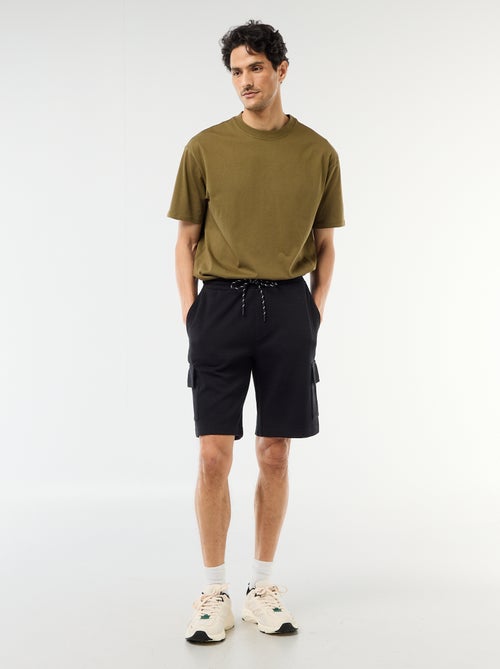 Bermuda en piqué de coton multipoches - Kiabi