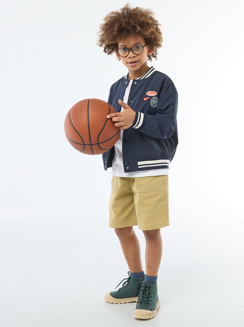 Bermuda en sergé Kaki - Kiabi