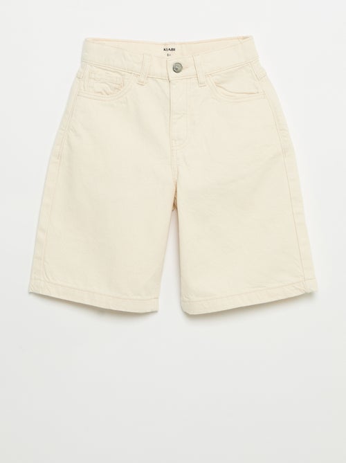 Bermuda en twill 5 poches - Kiabi