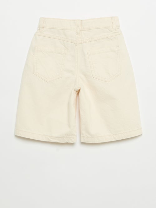 Bermuda en twill 5 poches - Kiabi