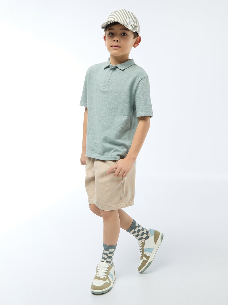 Bermuda en twill Beige - Kiabi