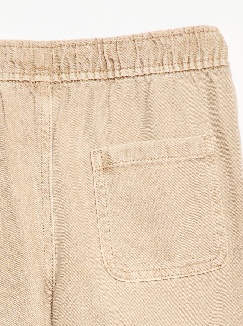 Bermuda en twill Beige - Kiabi