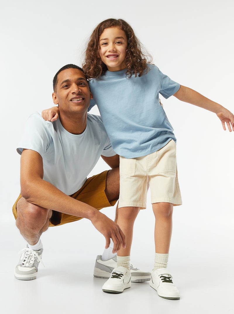 Bermuda en twill BLANC - Kiabi