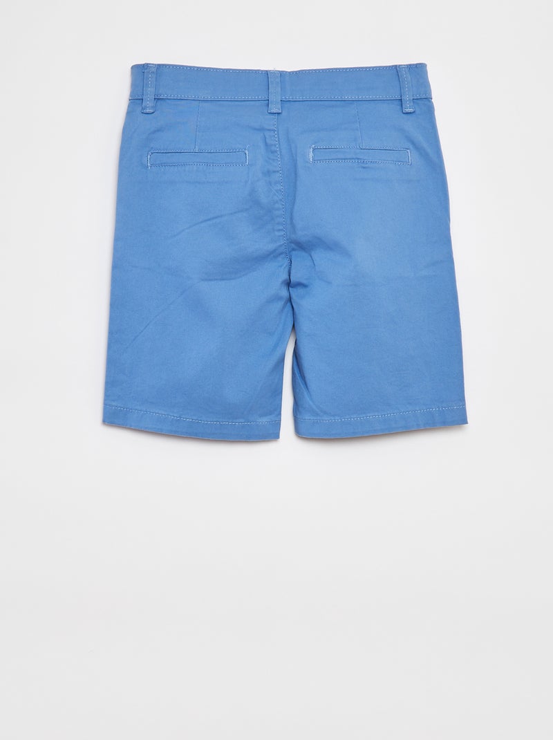 Bermuda en twill Bleu - Kiabi