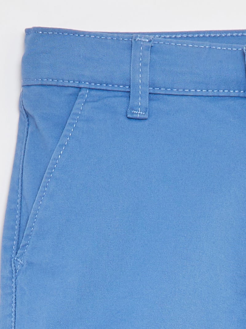 Bermuda en twill Bleu - Kiabi