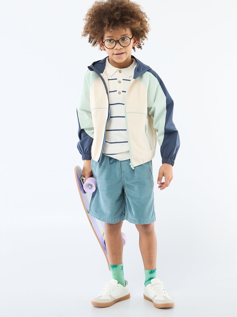 Bermuda en velours côtelé Bleu - Kiabi