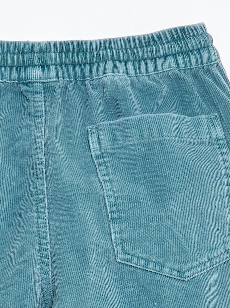 Bermuda en velours côtelé Bleu - Kiabi