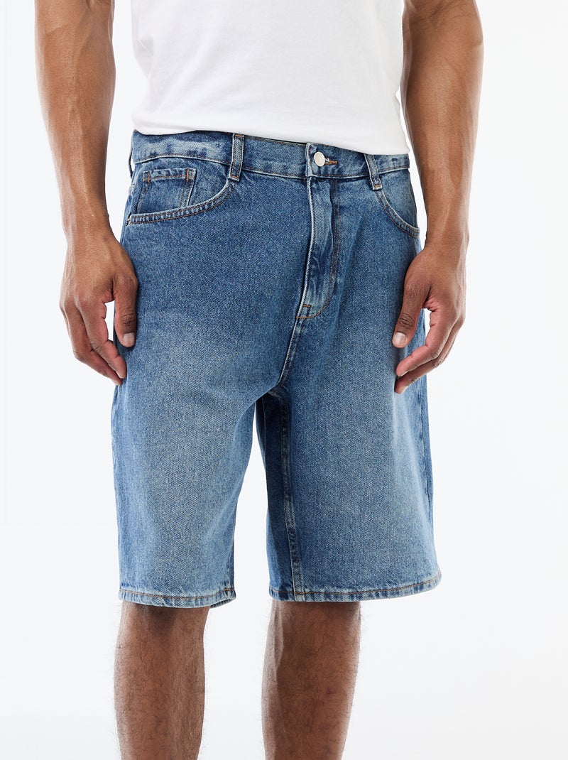 Bermuda in denim Blu - Kiabi