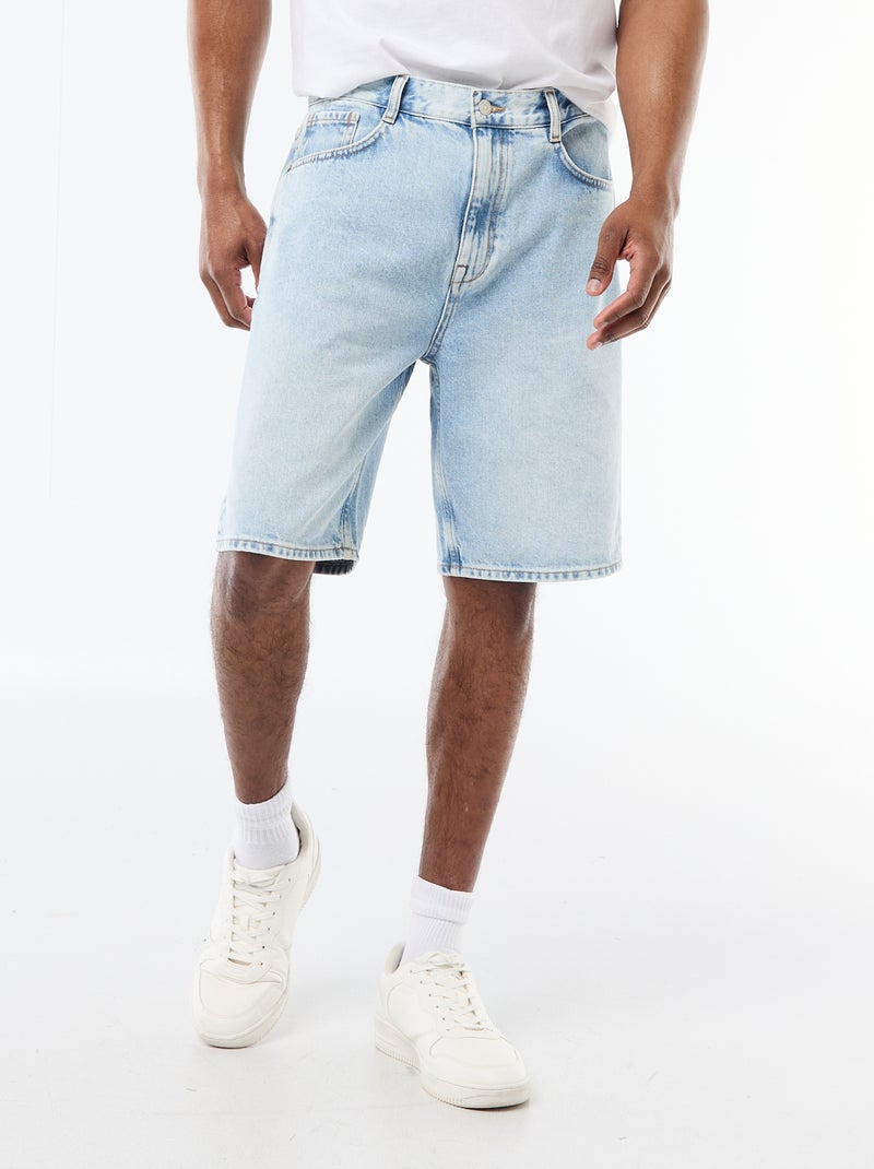 Bermuda in denim Blu - Kiabi