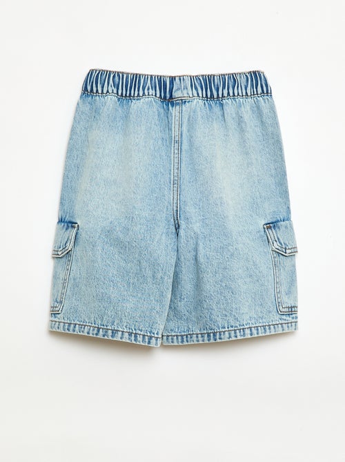Bermuda in denim multitasche - Kiabi