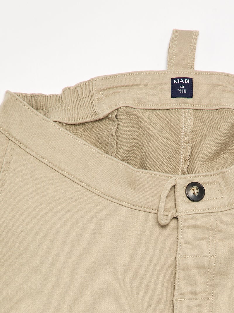 Bermuda in felpa - collezione facile da indossare beige - Kiabi