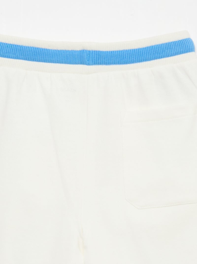 Bermuda in felpa Bianco - Kiabi