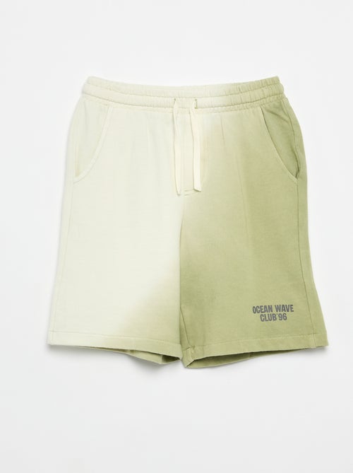 Bermuda in french terry tie-dye - Kiabi