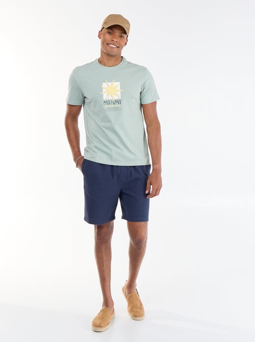 Bermuda in maglia piquet - Kiabi
