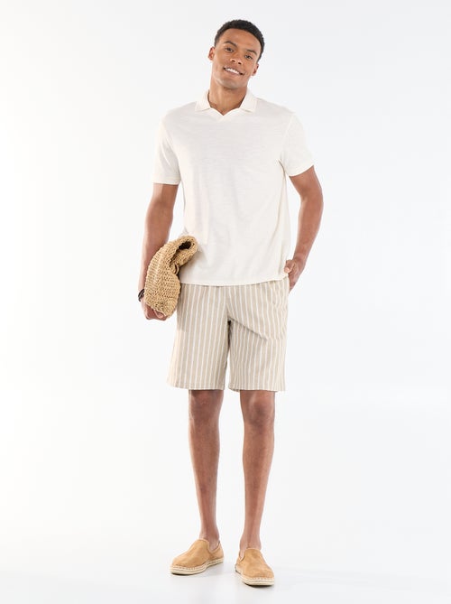 Bermuda in misto lino - Kiabi