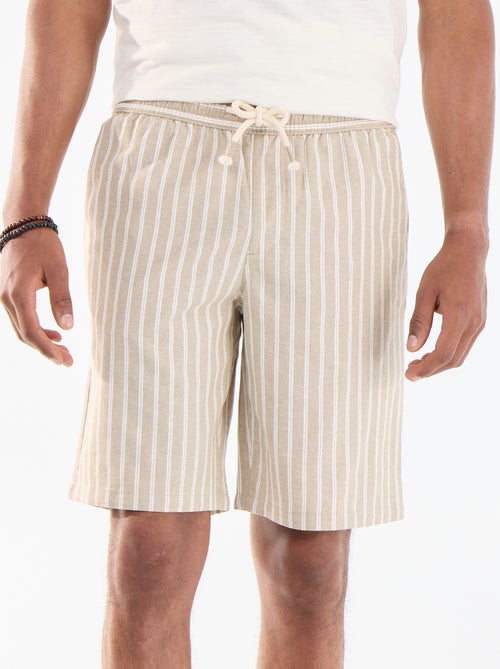 Bermuda in misto lino - Kiabi
