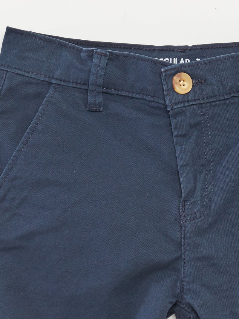 Bermuda in twill blu - Kiabi