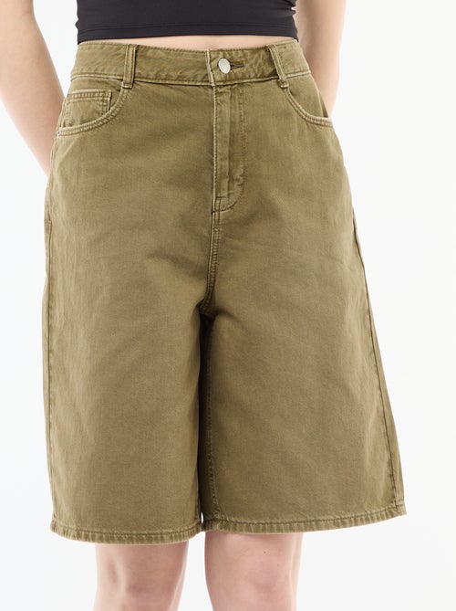 Bermuda large en twill - Kiabi