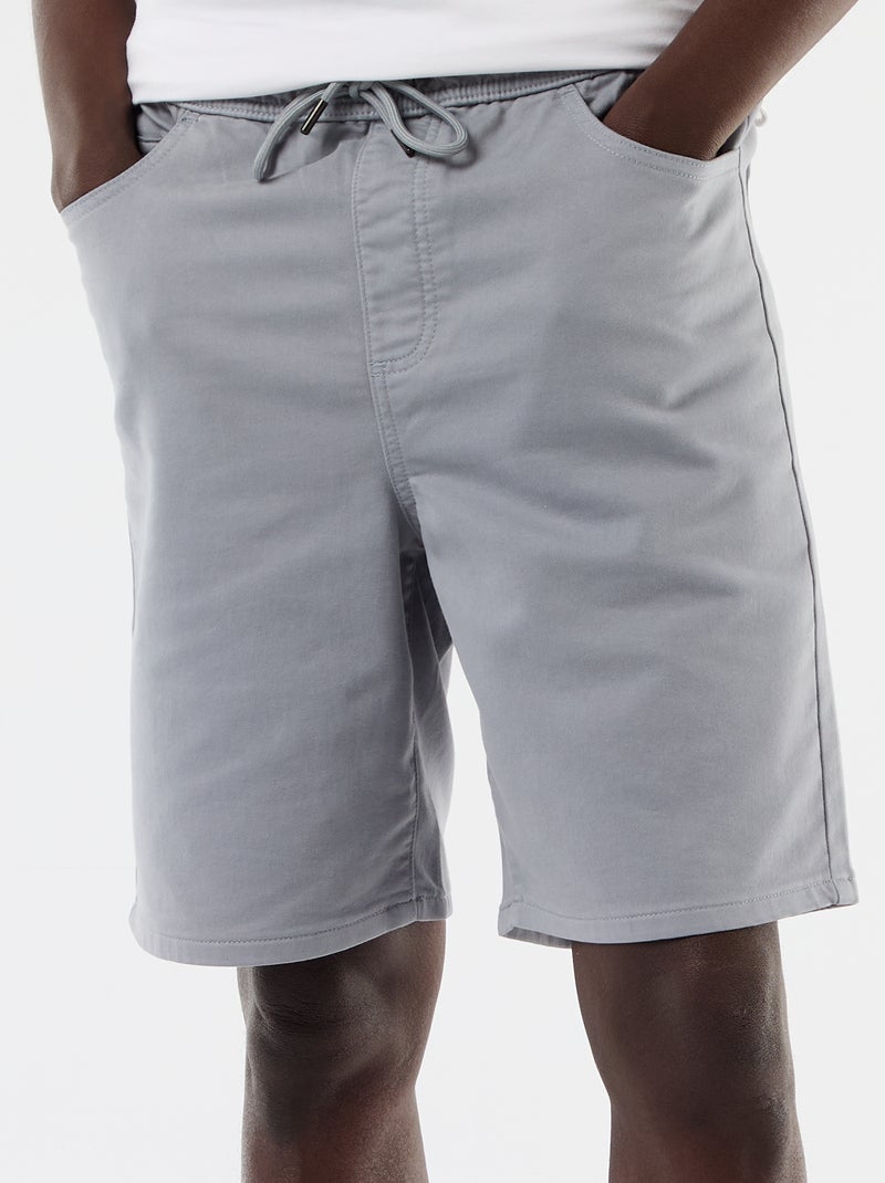 Bermuda léger avec cordons de serrage Bleu - Kiabi