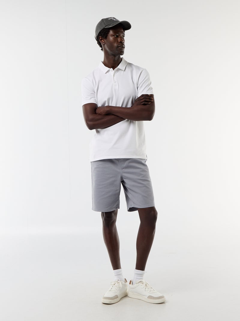 Bermuda léger avec cordons de serrage Bleu - Kiabi