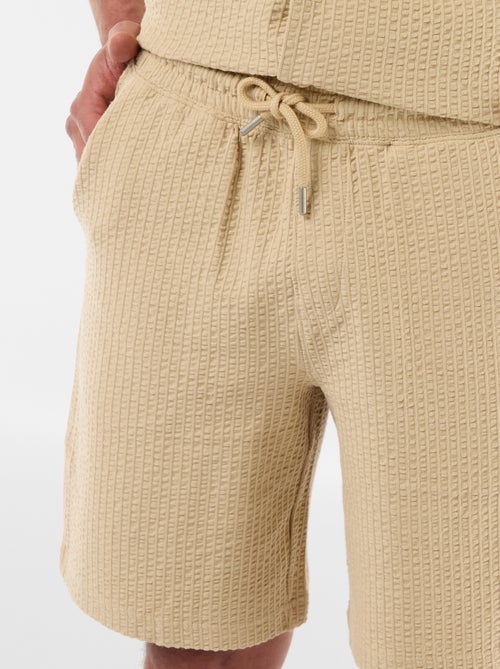 Bermuda maille lourde uni - Kiabi