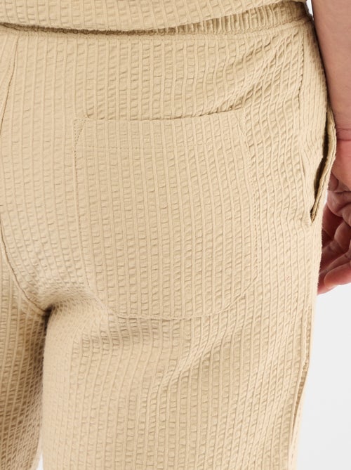 Bermuda maille lourde uni - Kiabi