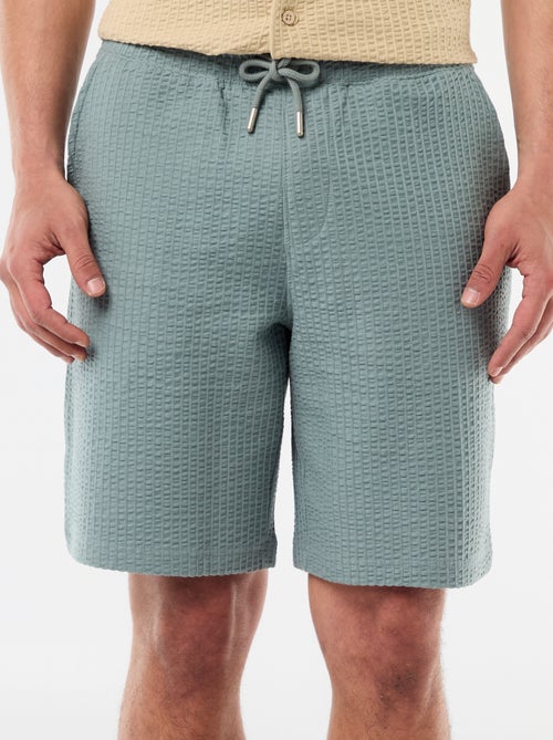 Bermuda maille lourde uni - Kiabi